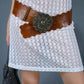 Ceinture en cuir marron