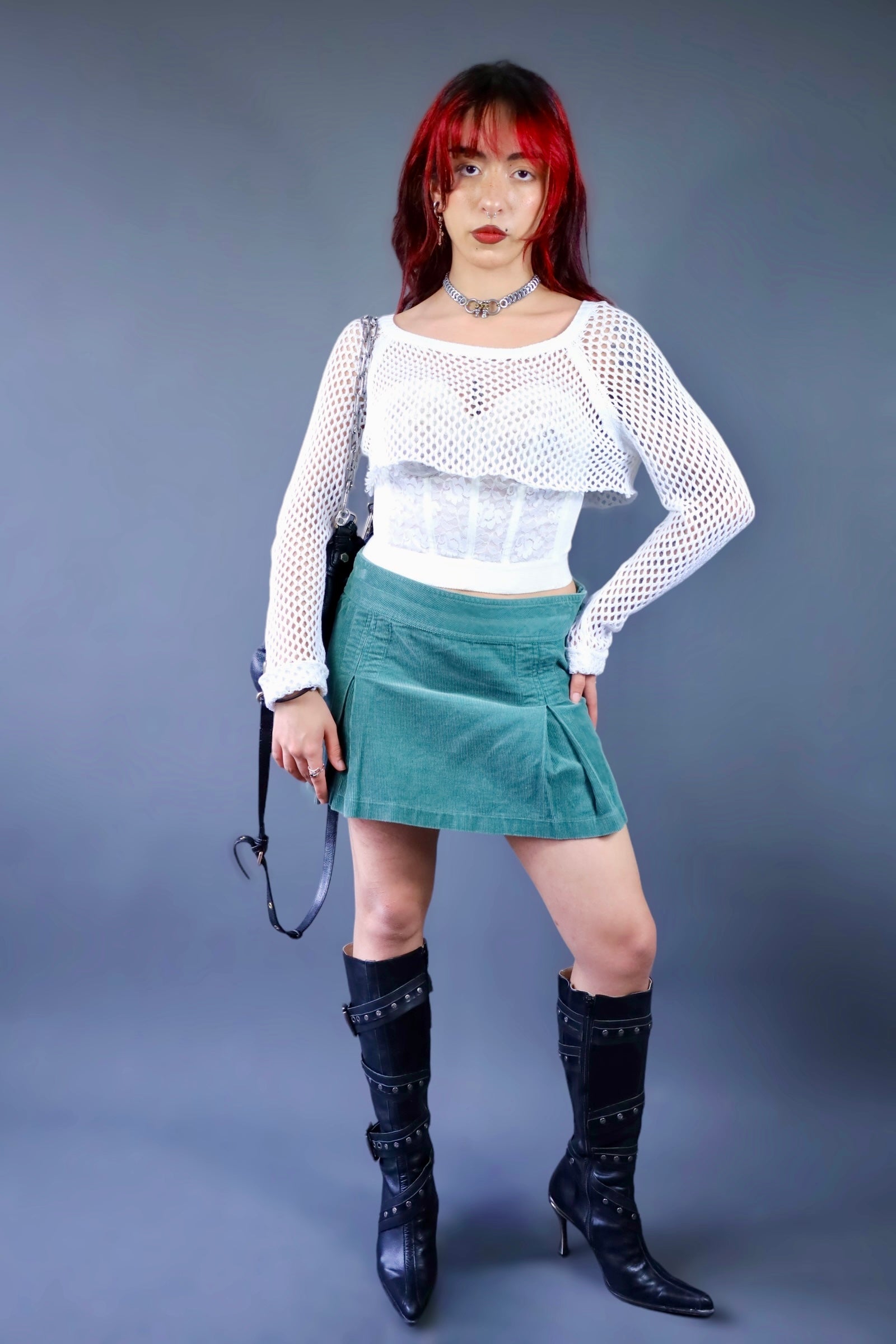 Bustier blanc en dentelle