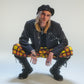 Short baggy tartan jaune deadstock