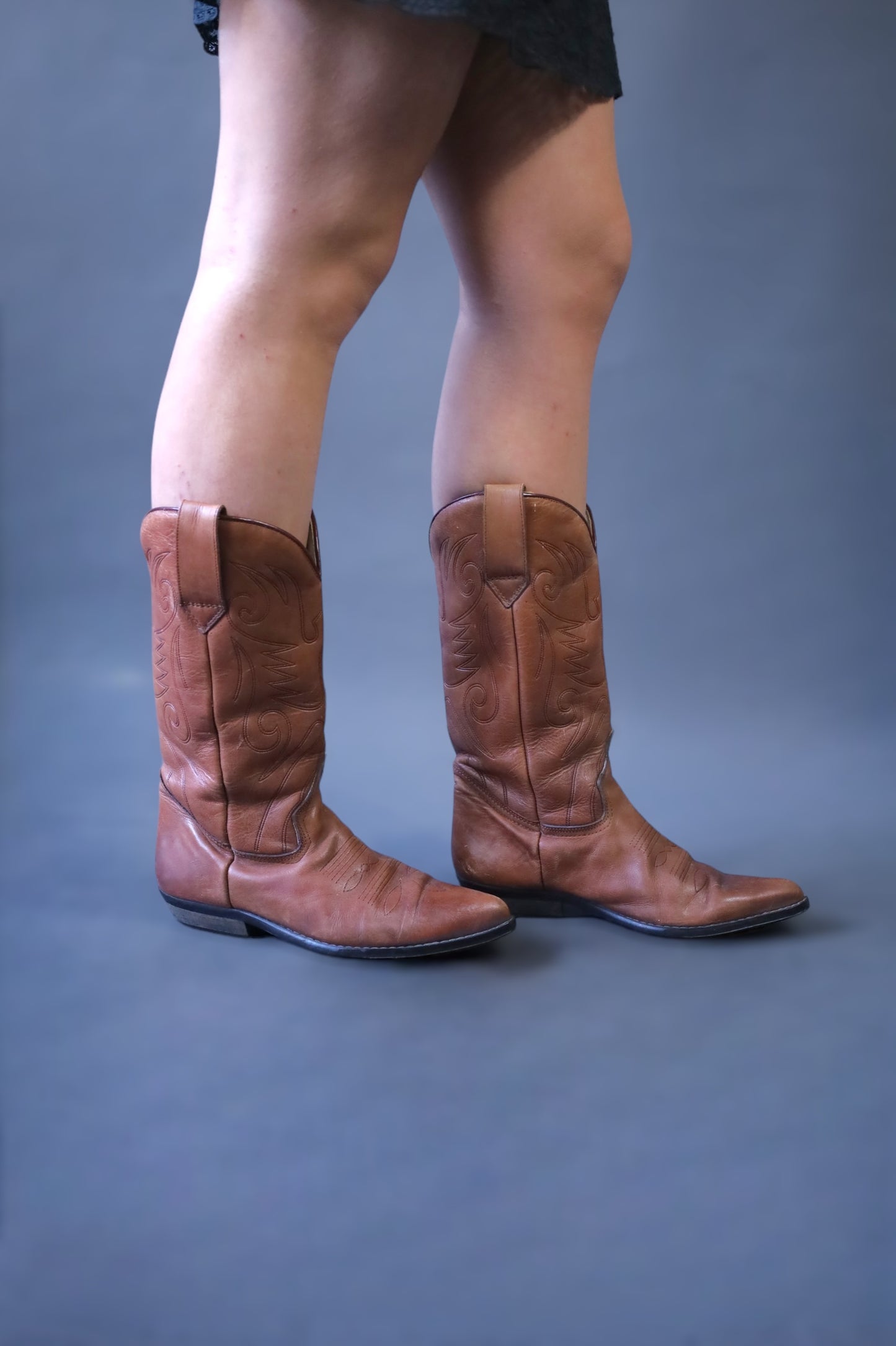 Bottes Santiag marron