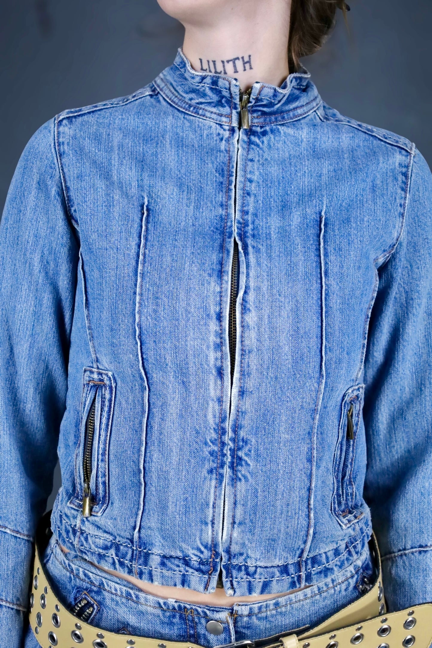 Veste de biker en jean