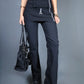 Pantalon-jupe flare noir