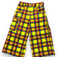 Short baggy tartan jaune deadstock