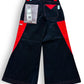 Pantalon baggy velours noir et rouge deadstock