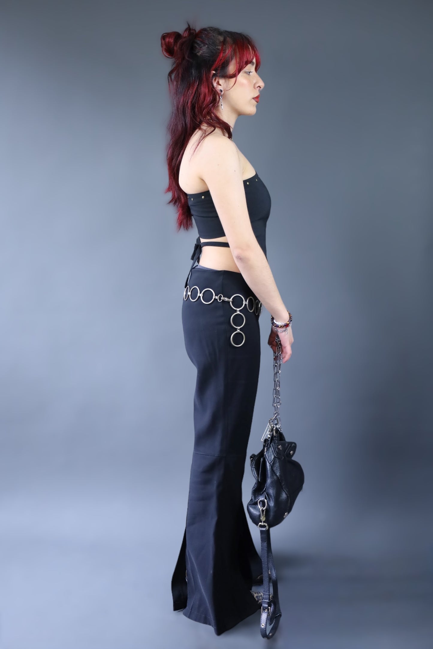 Pantalon flare noir