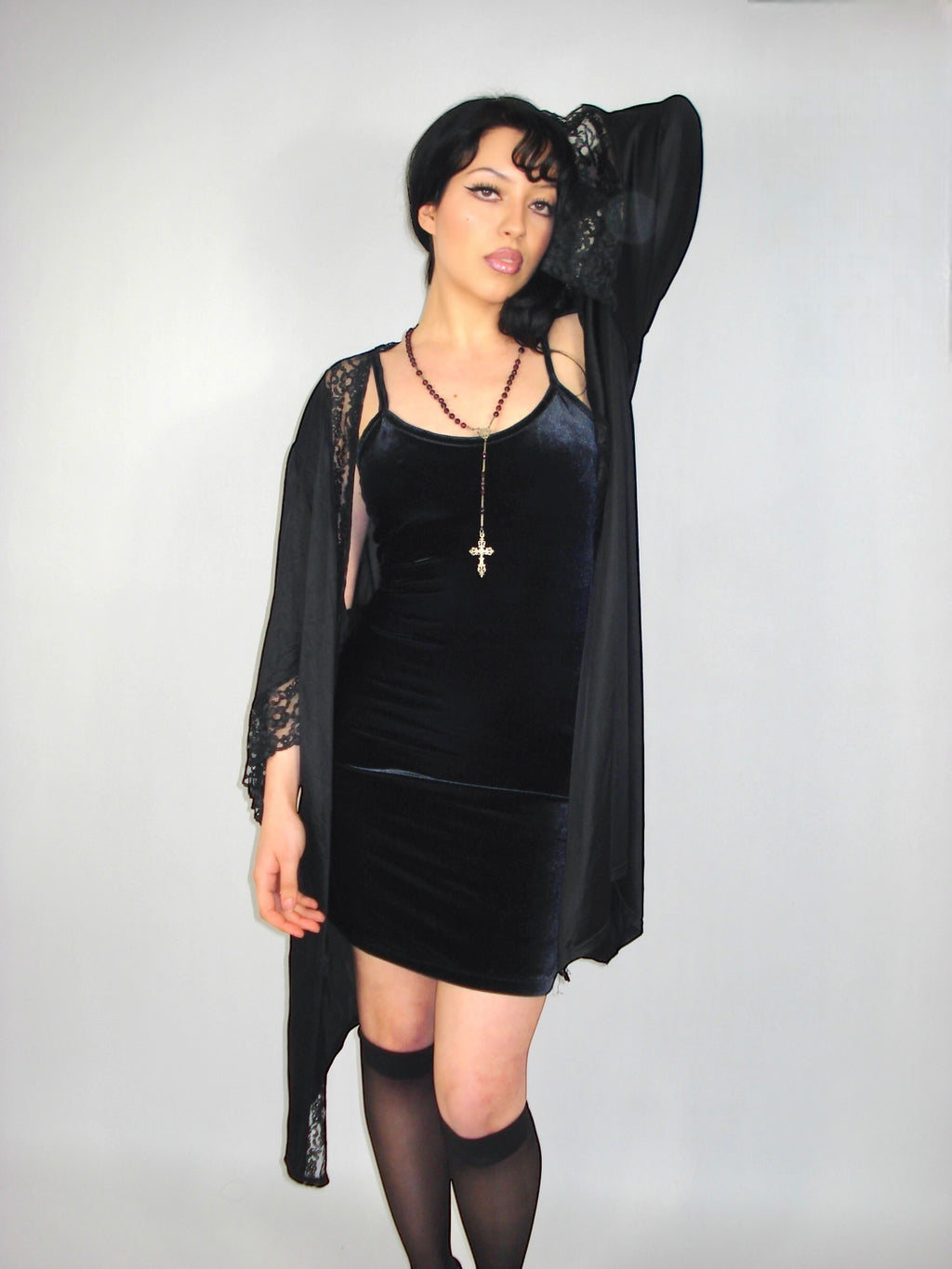 Robe de chambre en dentelle