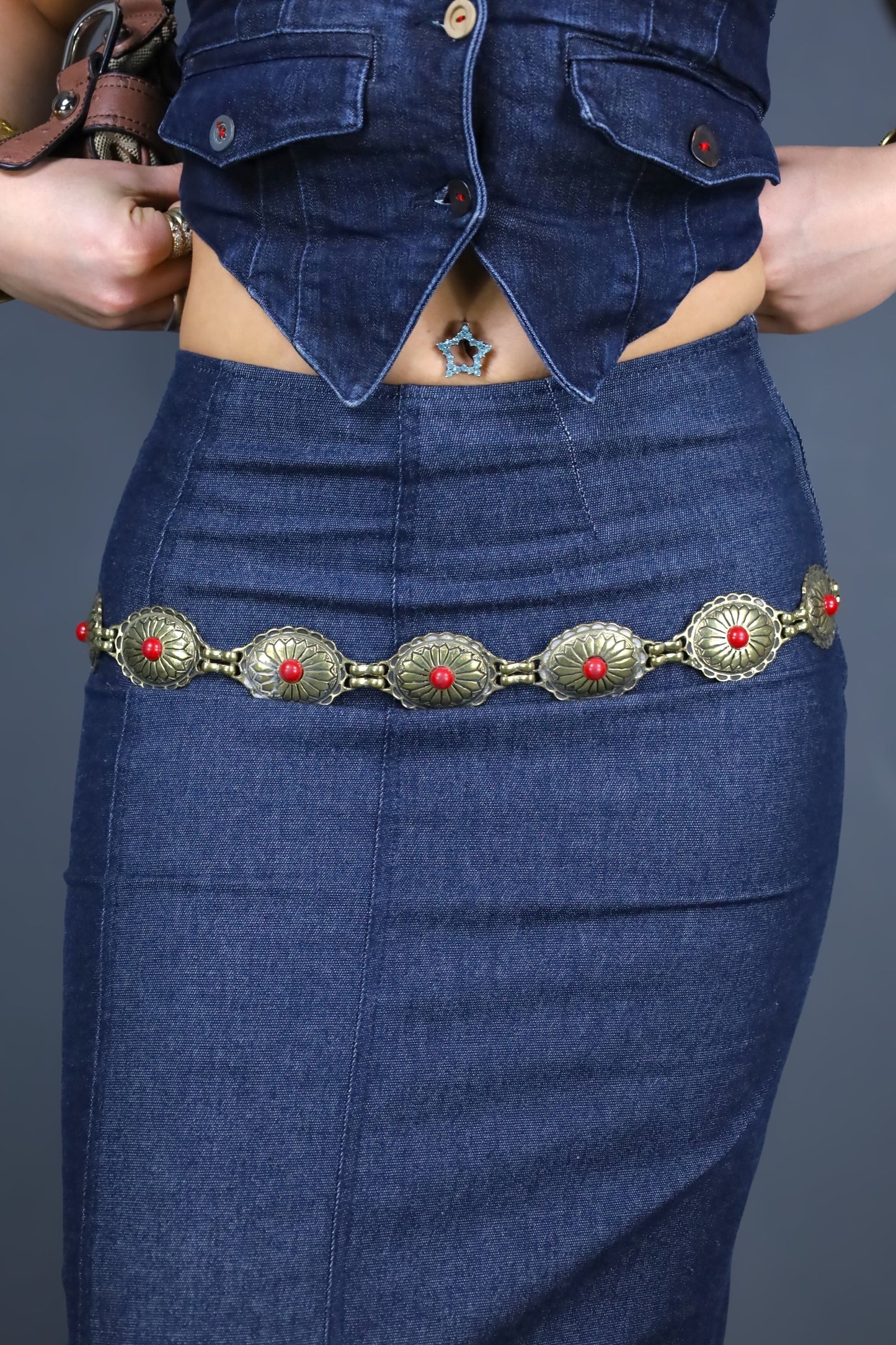 Ceinture chaîne dorée