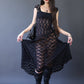 Top Babydoll en dentelle noire