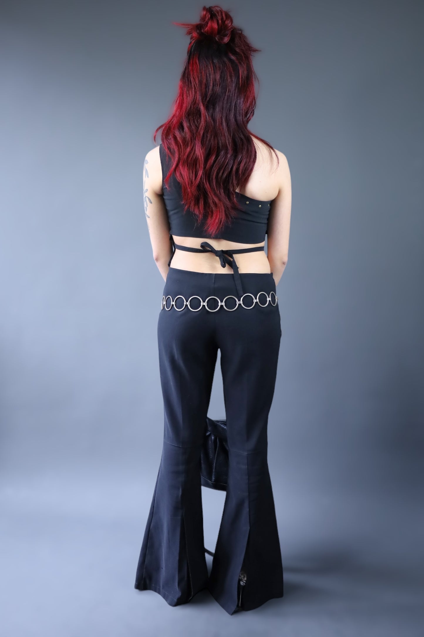 Pantalon flare noir