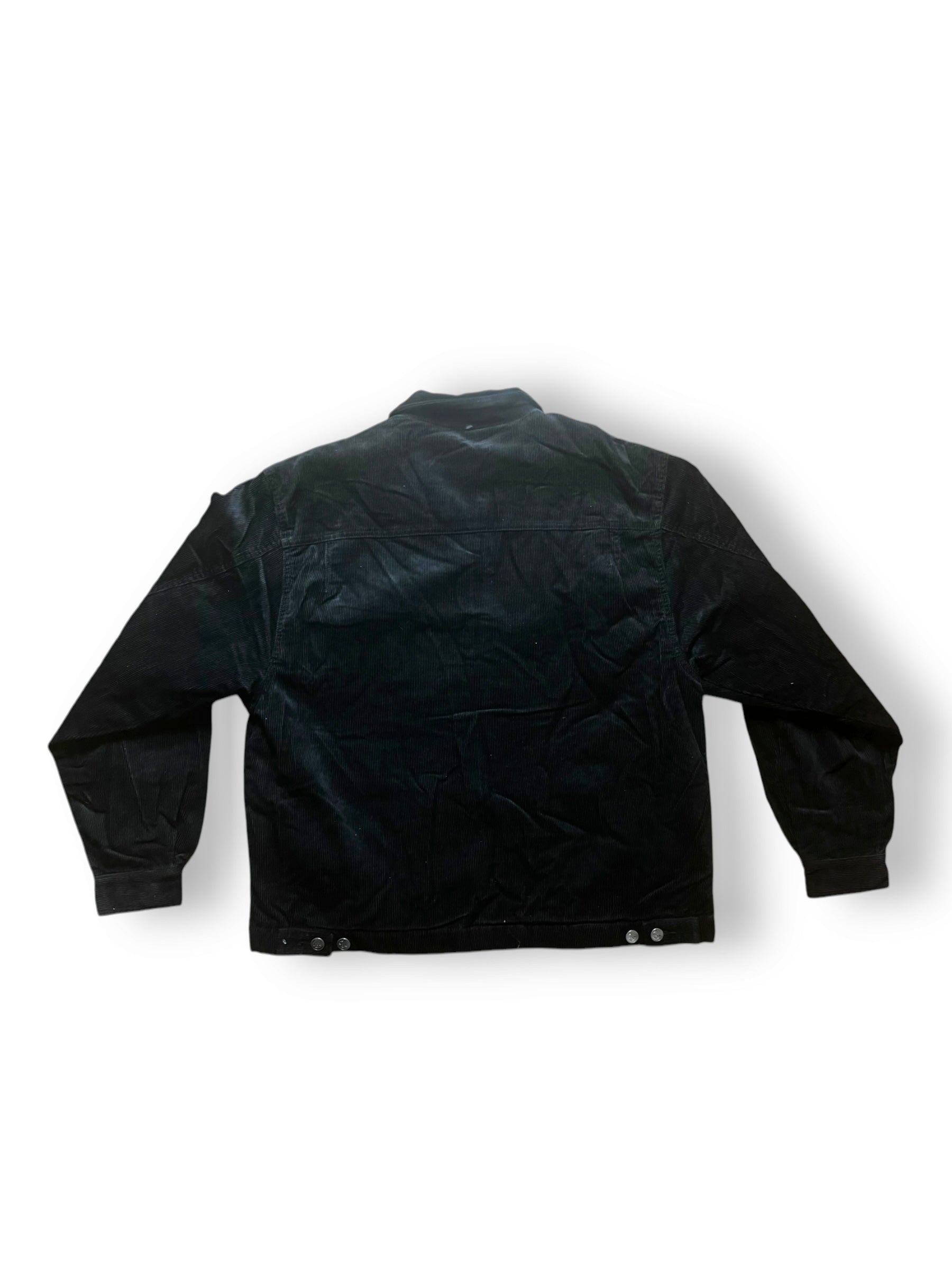 Veste oversize en velours noir deadstock