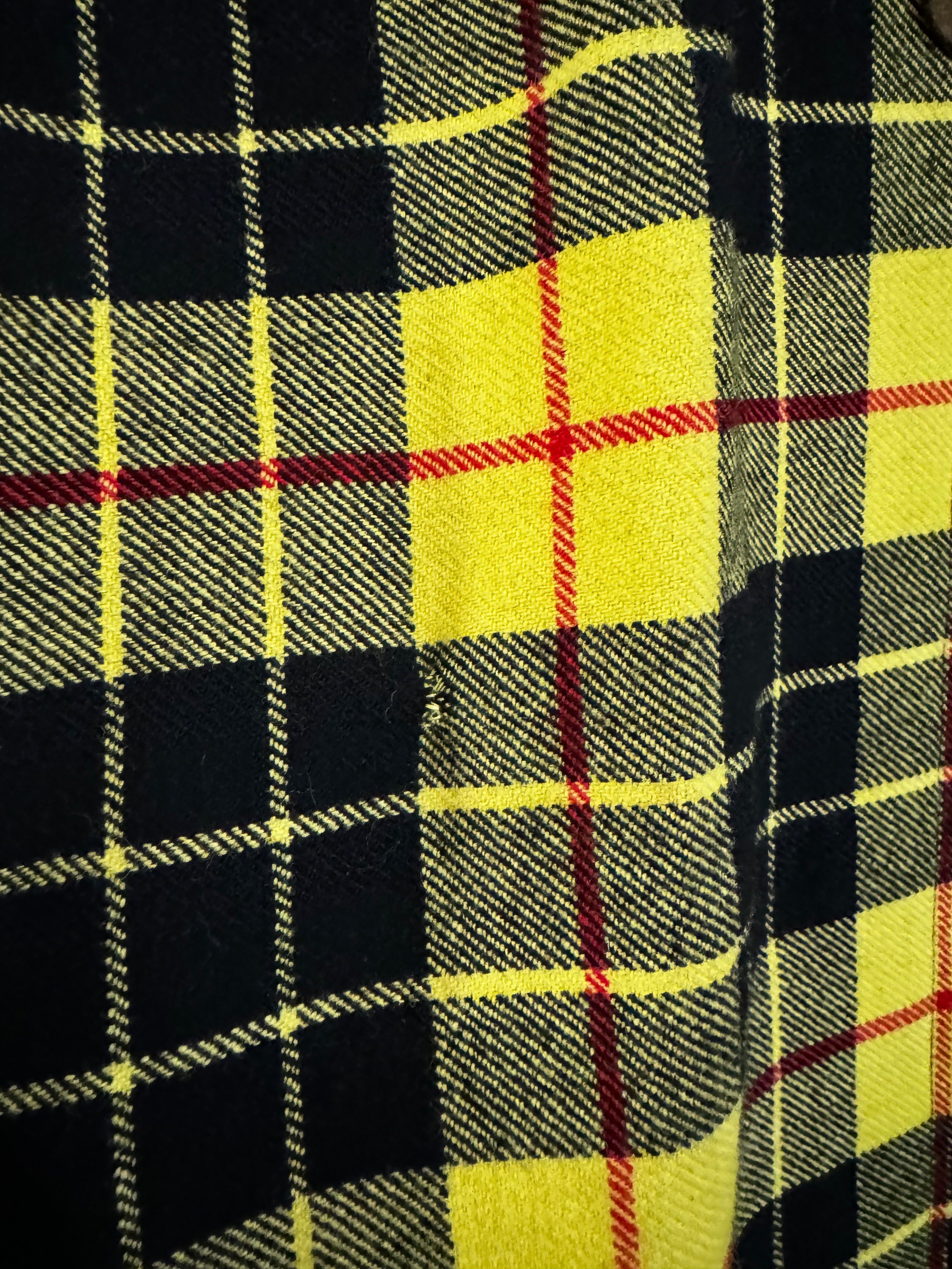 Kilt long à carreaux jaunes