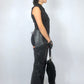Chaps en cuir noir