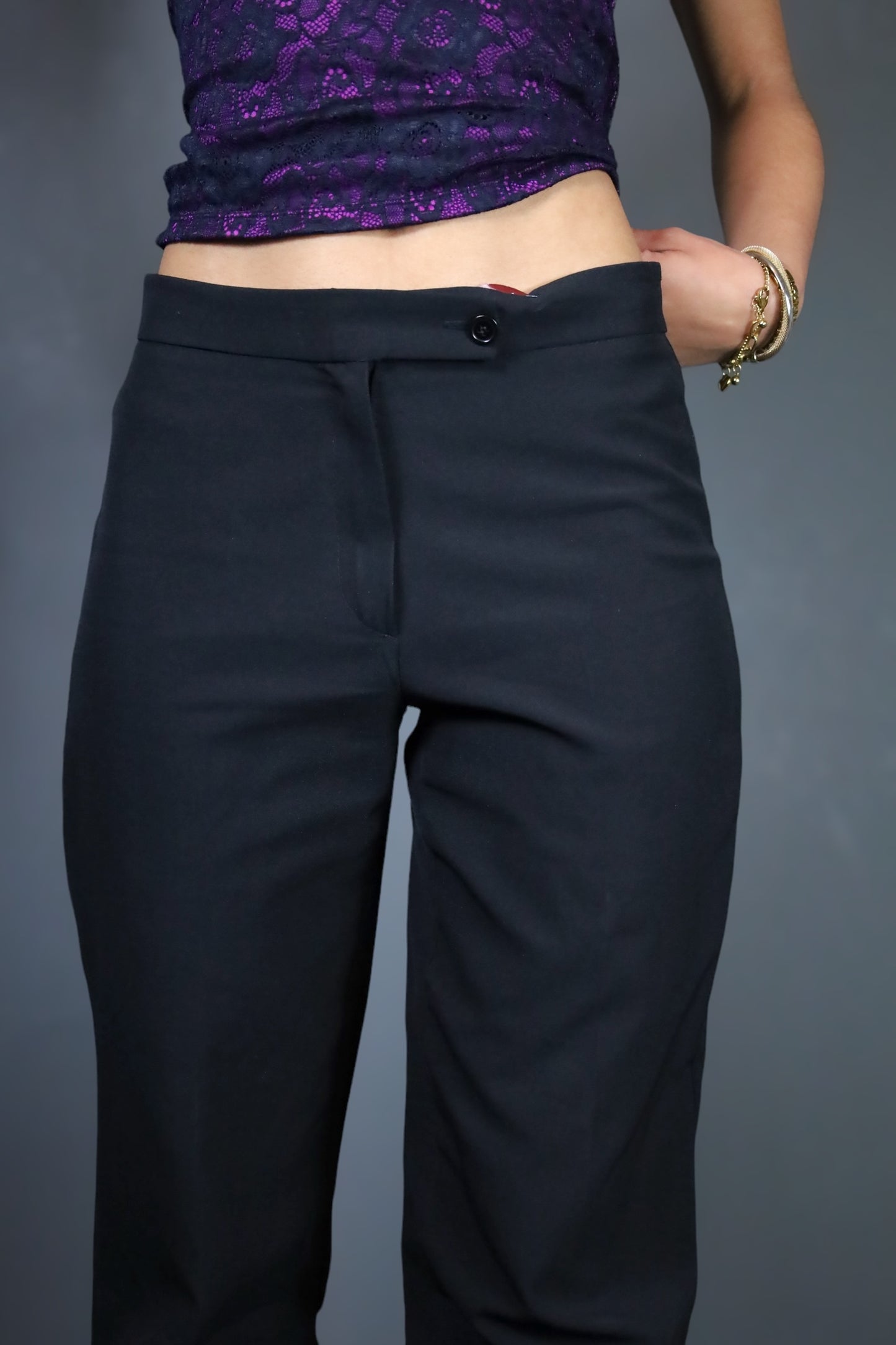 Pantalon flare noir