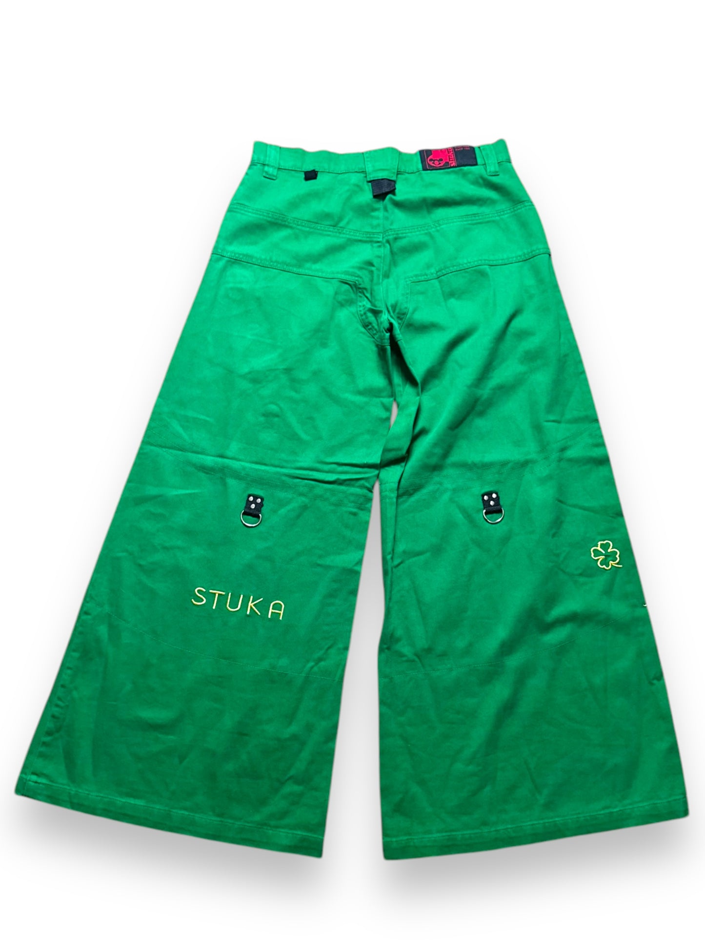 Pantalon baggy vert deadstock