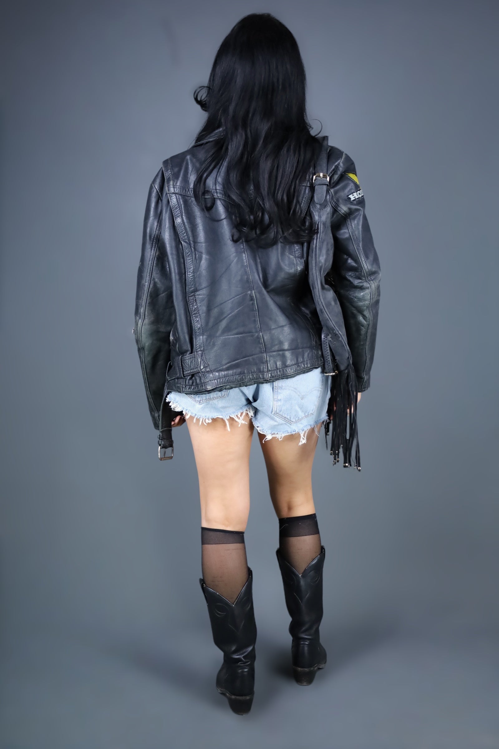 Short en jean effiloché