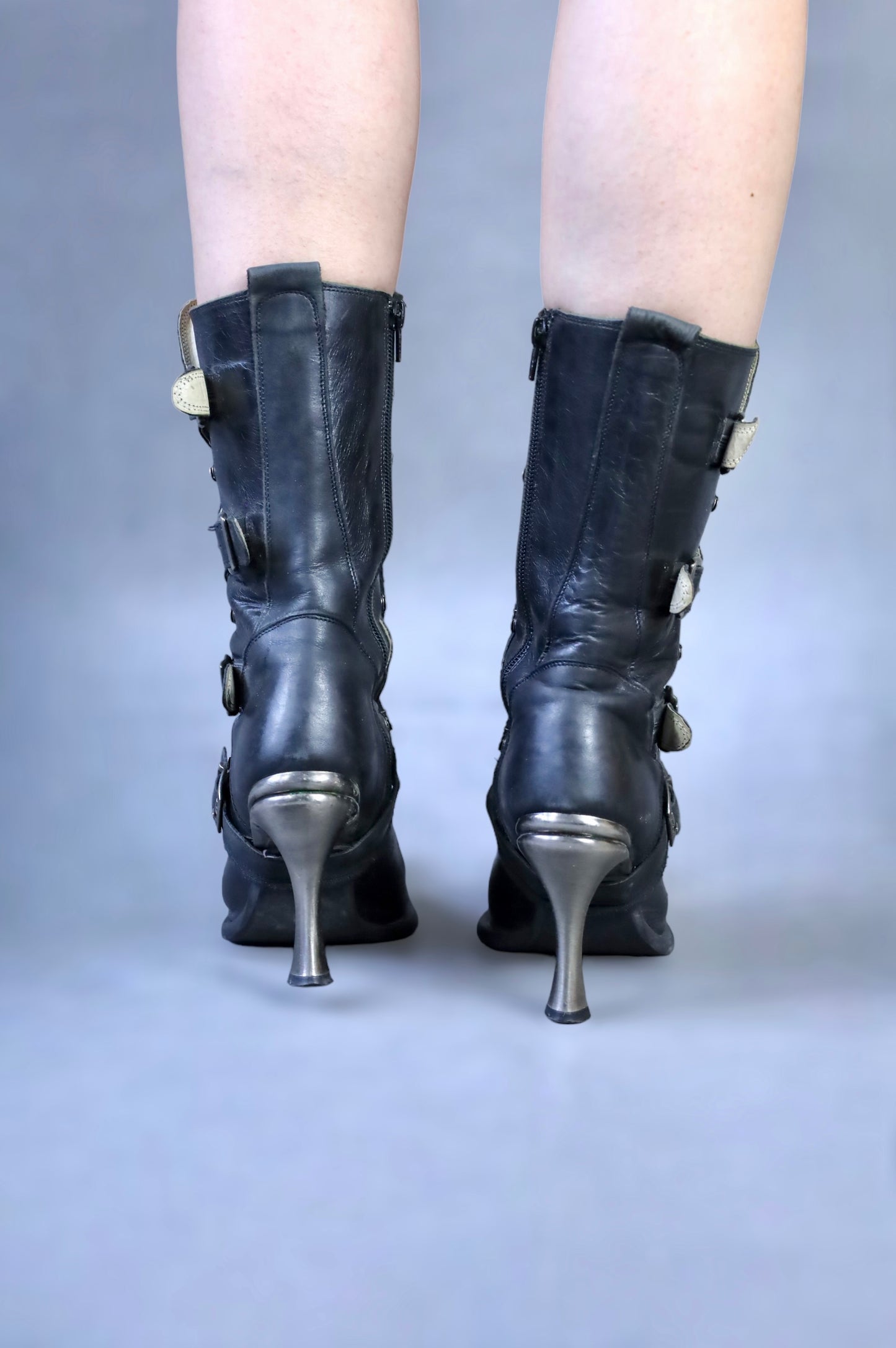 Bottes pointues noire New Rock