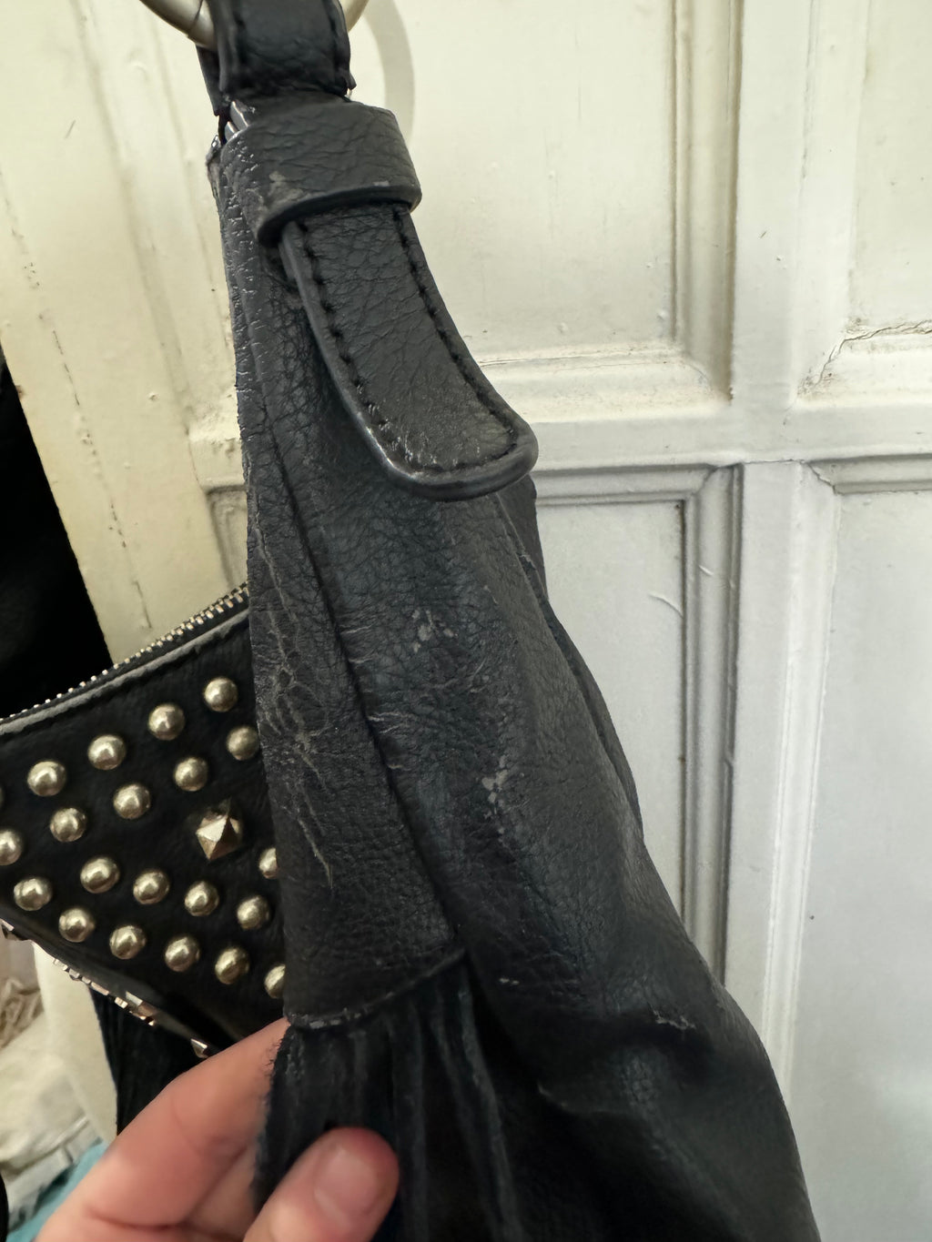 Sac guess noir à franges