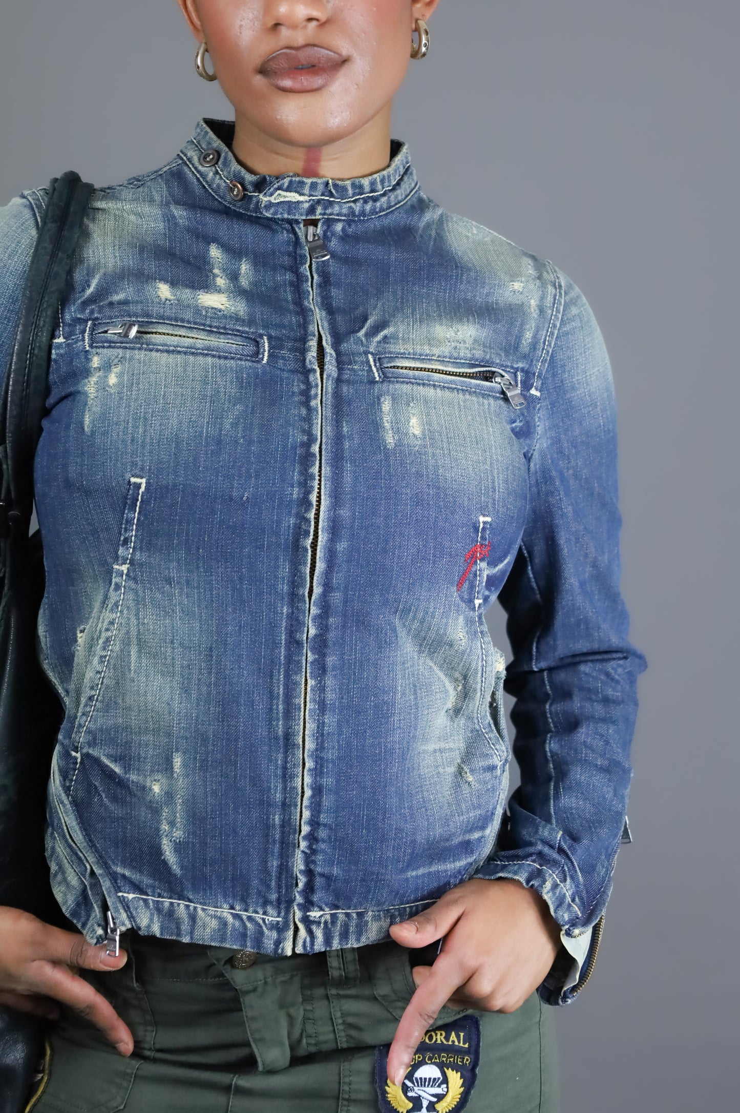 Veste de biker en jean