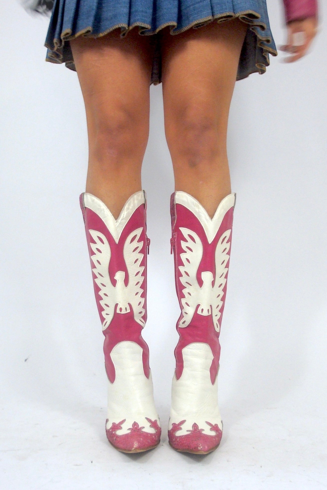 Bottes Santiag rose
