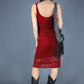 Robe en crochet rouge