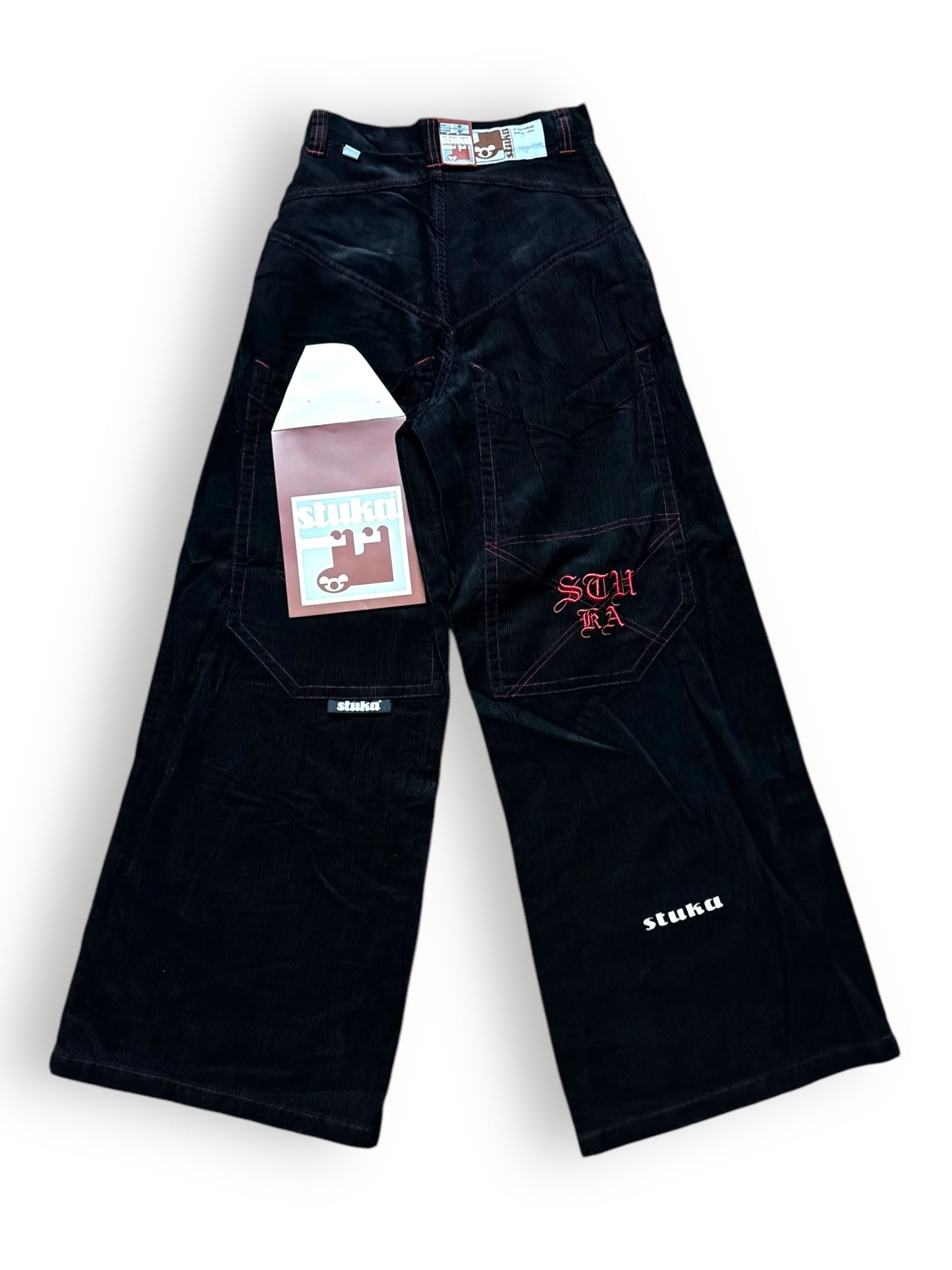 Pantalon baggy velours noir deadstock