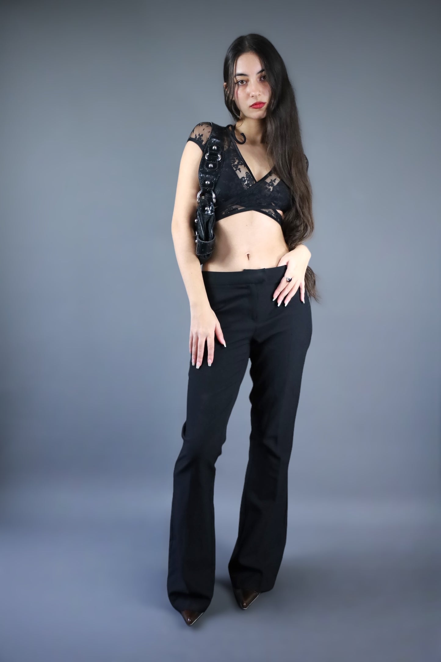 Pantalon flare noir