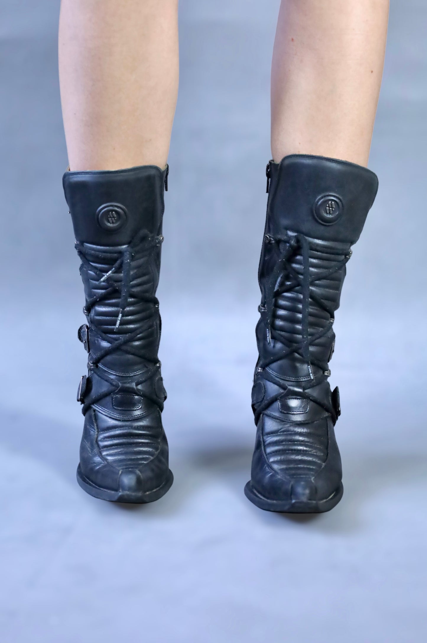 Bottes pointues noire New Rock