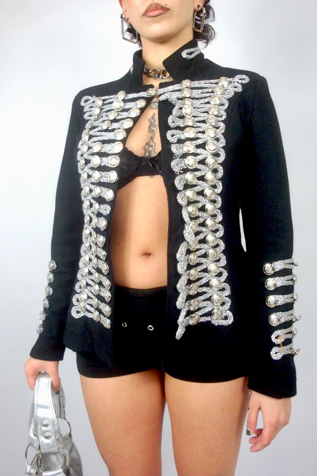 Veste officer argenté
