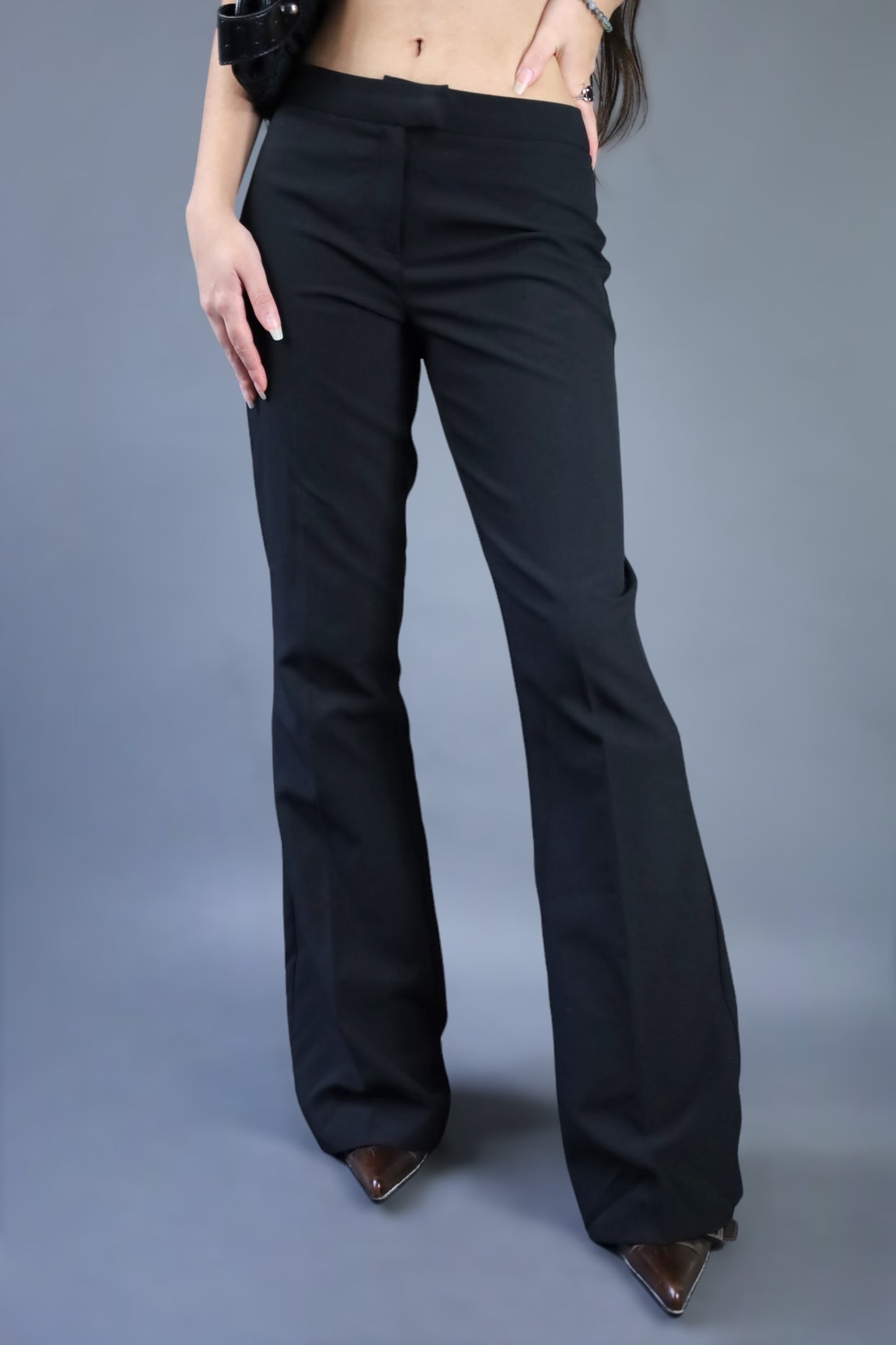 Pantalon flare noir