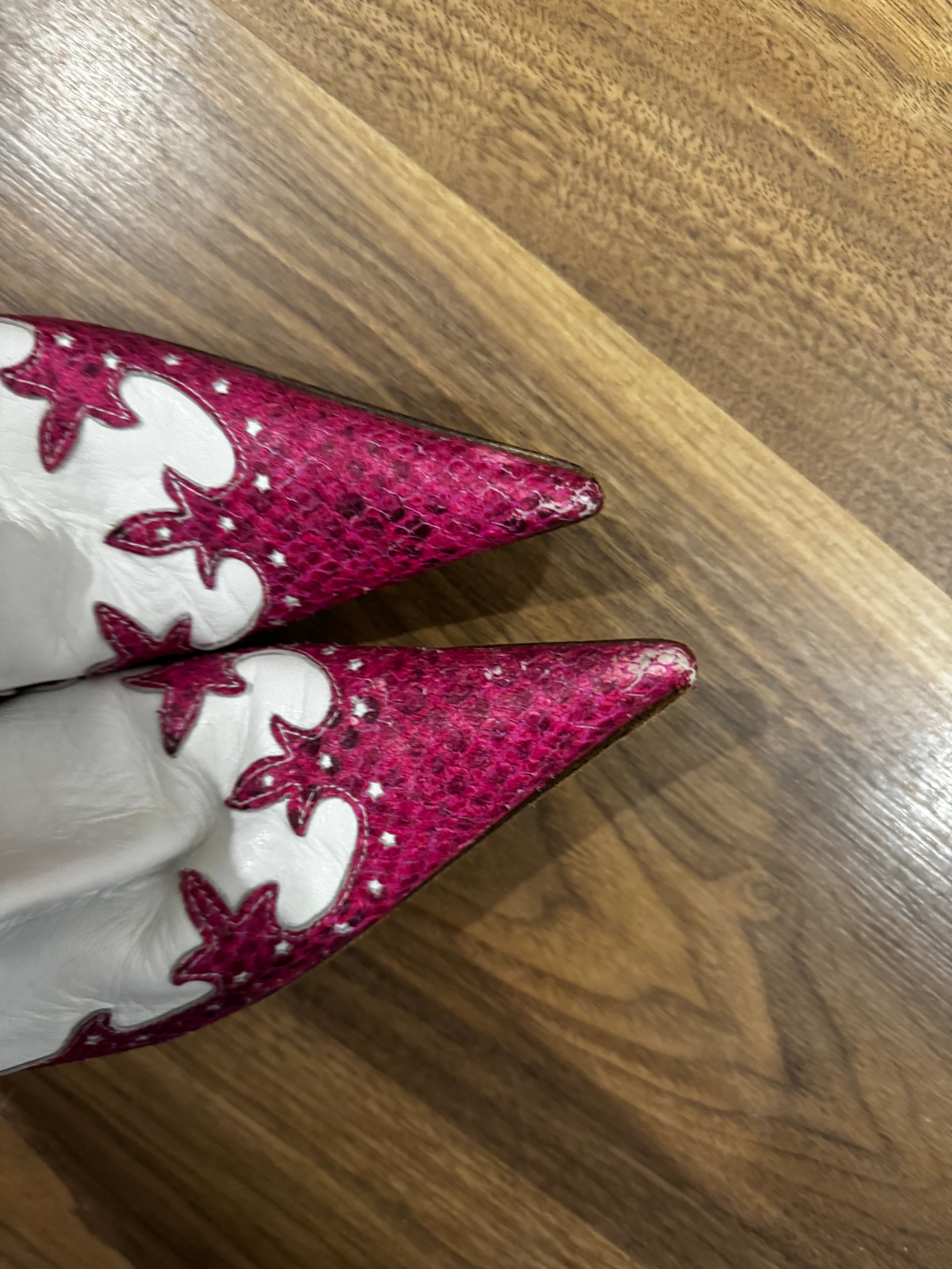 Bottes Santiag rose