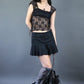 Top Babydoll en dentelle noire