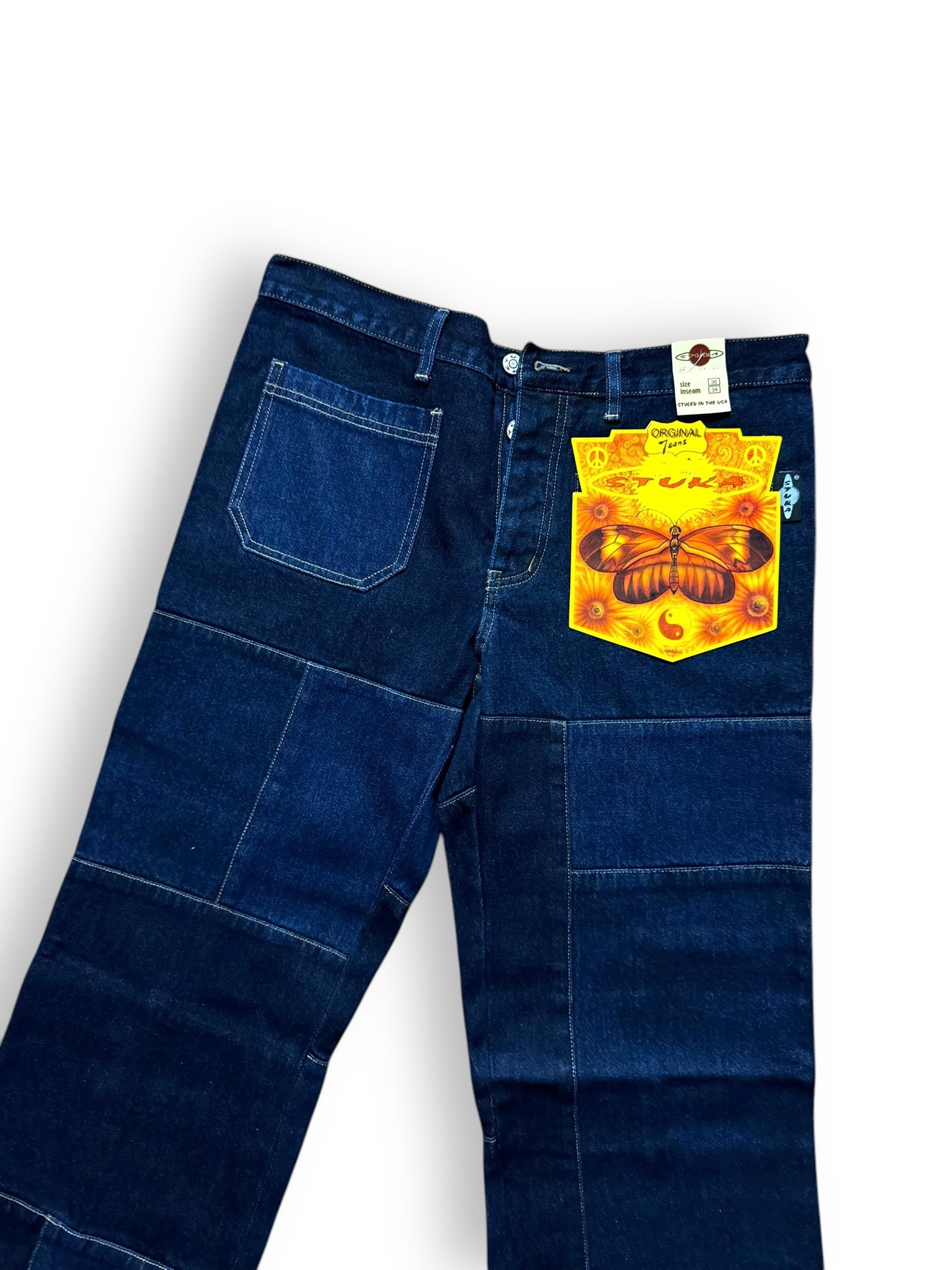 Jean patte d'eph patchwork deadstock