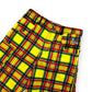 Short baggy tartan jaune deadstock