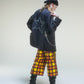 Short baggy tartan jaune deadstock