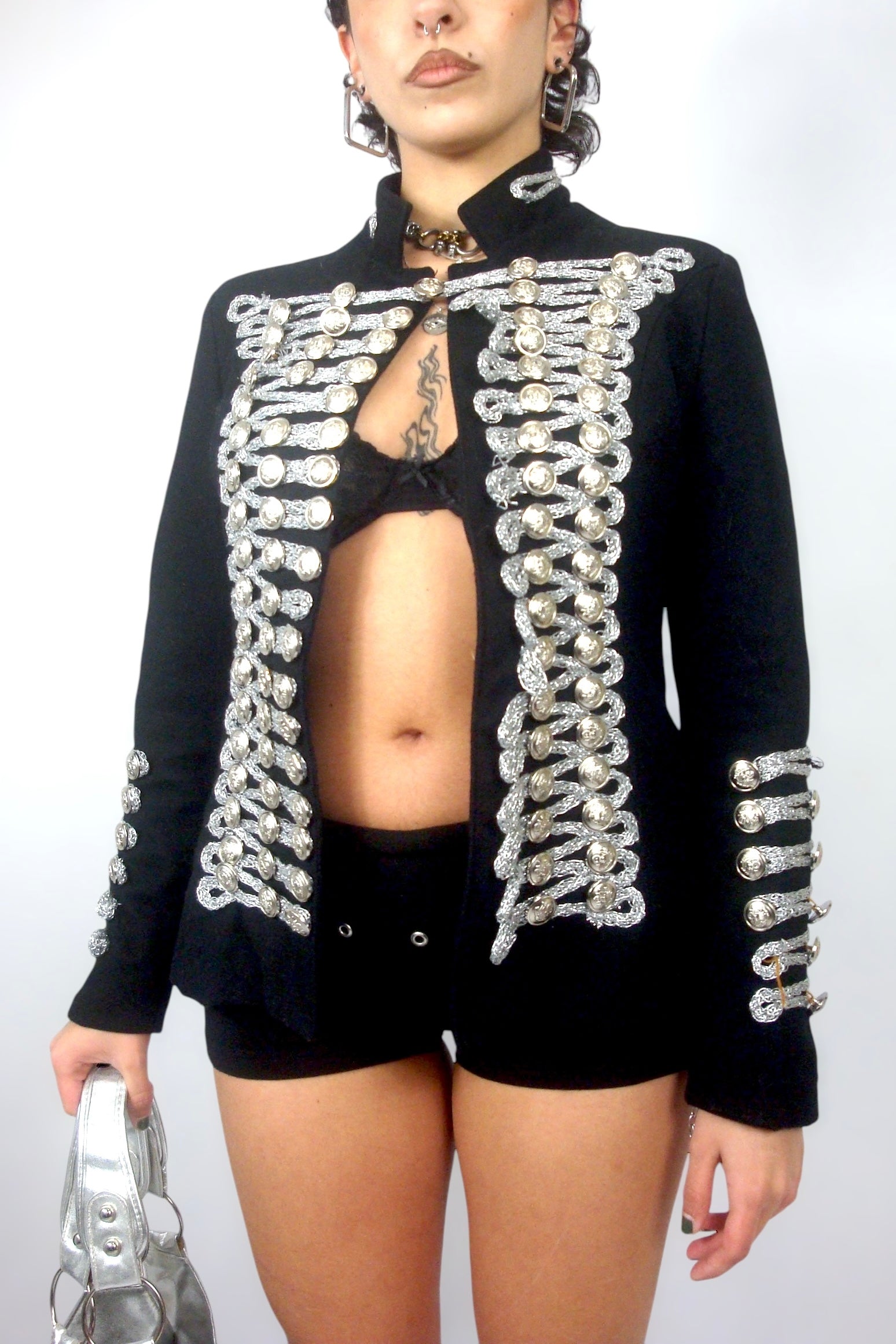 Veste officer argenté