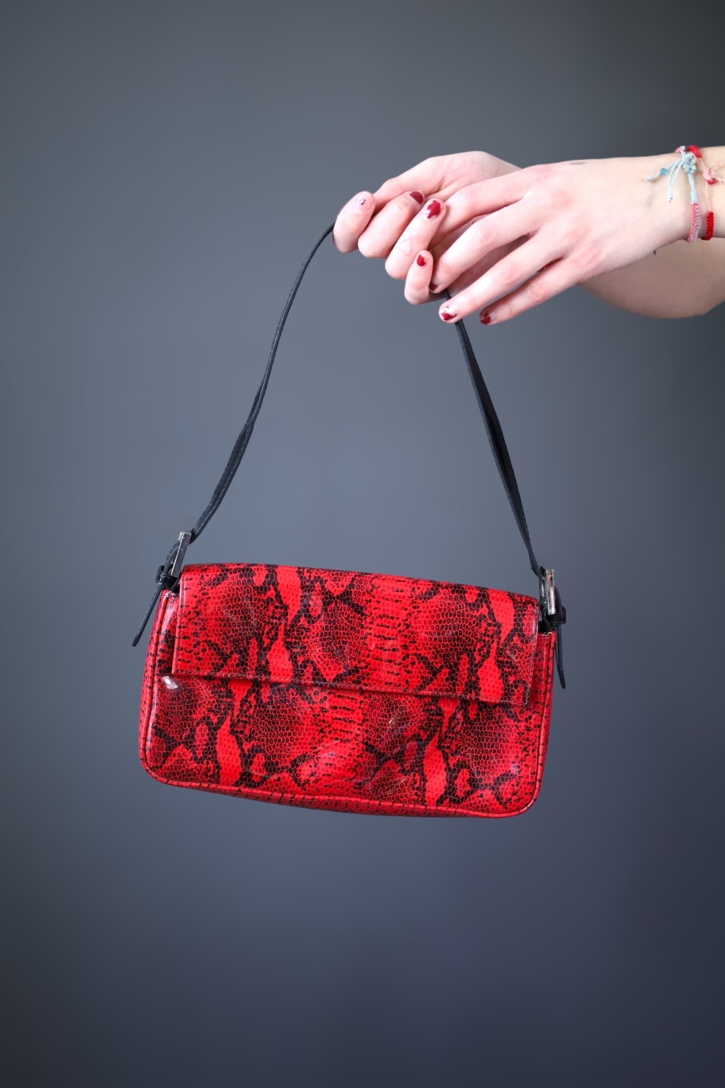 Mini sac python rouge