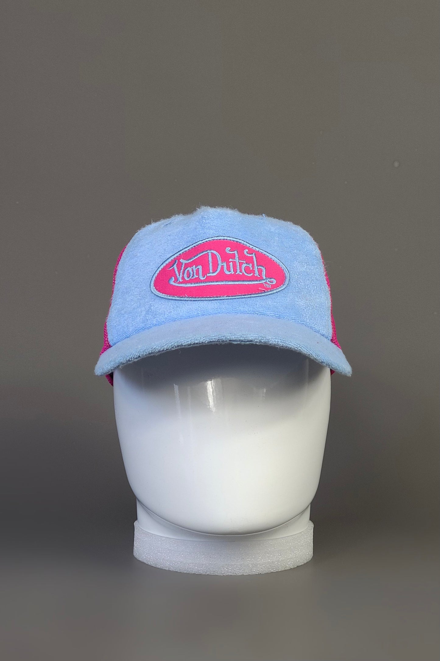 Casquette Von Dutch bleu/ rose fuchsia