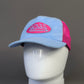 Casquette Von Dutch bleu/ rose fuchsia