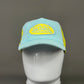 Casquette Von Dutch bleu pâle/ jaune